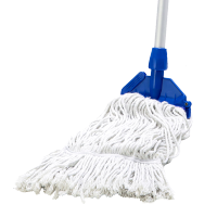 白云超宝清洁标准地拖棉线打蜡拖把家用老式拖吸水扫把酒店物业保洁工具商用可替换墩布C-014 标准拖把一套