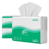 清风 B913A 擦手纸1层200抽*20包/箱加厚抹手干手家用洗手间卫生纸商用酒店