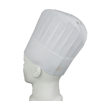 中锐智采 一次性无纺布加厚中圆厨师帽 20顶/包 23cm*29cm 酒店餐厅厨房工作帽