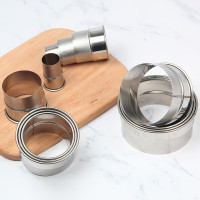 形蛋糕模具 加厚不锈钢切模心形切饺子皮切饼干DIY烘焙工具