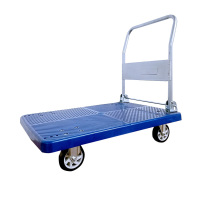 大号平板推车 静音轮 折叠车手推车拉货车拉杆搬运车小拖车