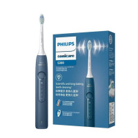 飞利浦(PHILIPS) 电动牙刷钻石3系含德国进口亮白&洁净刷头 HX5181/02星云蓝