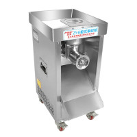 中锐智采 正元绞肉机 商用搅肉机 大功率柜式不锈钢全自动灌肠机2.2KW快拆式 ZY-6单绞机32型2200W 380V