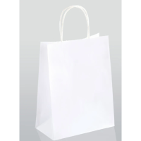 礼品袋 白卡纸20*10*28cm(竖款)白卡纸中号