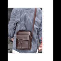 策霸(CEBA) 男士商务通勤单肩斜挎包大容量耐磨男款手提包男包高级感 单肩包