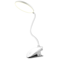 志高(CHIGO) 夹式小台灯 led 护眼阅读书桌充电卧室床头灯 充电款 2500毫安+三档调光调色