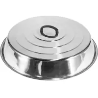 盖家用大不锈钢锅盖老式水缸高拱大铁锅盖圆形大号电饭锅盖子 无磁直径71CM