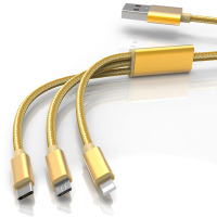 [苏宁宜品]一拖三数据线 适用快充100W快充6A闪充5A车载一拖三适用苹果iphone13/14华为安卓oppo手机