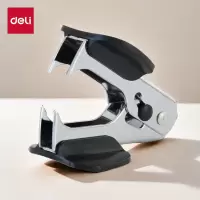 得力(deli) 12#高效便捷起钉器拔钉器0231带安全锁 订书机配套工具 黑色0231