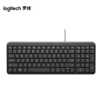 罗技(Logitech) K106 键盘 有线键盘 办公键盘 紧凑型 黑色