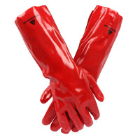 代尔塔 201402 PVC加强硫化手套 PVCC400 耐酸碱 1副