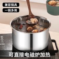 中锐智采 调味盒摆摊调料罐加厚不锈钢味盅带盖圆形猪油盆商用炖盅罐调料缸 带盖 [5件套] 22cm