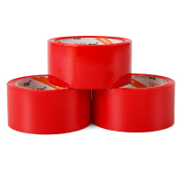 彩色胶带 标识分类胶带封箱胶带打包胶带快递胶带透明胶带 红色 48mm*50m