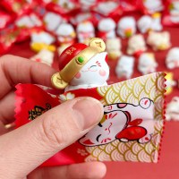 可爱招财猫盲袋迷你小摆件可爱猫咪公仔微缩小动物模型桌面装饰 30个