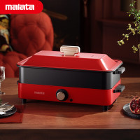 万利达 WLD-L118 malata-多功能料理锅 4L(单位:台)红色