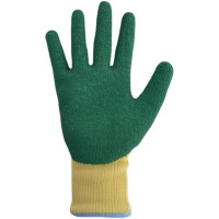 海太尔/HTR 0094 乳胶涂层工作手套 黄绿色 9码 1副