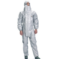 杜邦 TychemF/6000防化服F级连体防水防渗透防护服化学品耐酸隔离服 灰色 L JD