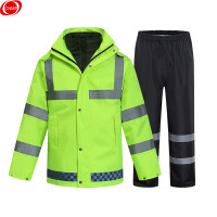 谋福CNMF反光棉袄反光棉衣 加棉耐寒雨衣 警示雨衣 骑行套装路政保暖防寒服工作服 YGLMF05 M-165 801