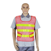 谋福 CNMF 8022 施工透气反光背心驾校背心 反光安全服 反光马甲 环卫反光背心 驾校马甲(网马甲) 橙色