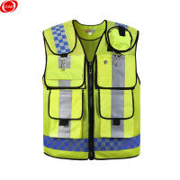 谋福 CNMF 反光背心 多功能网眼反光马甲 巡逻执勤反光衣 交通安全防护服 WMJ01款 XL-175 80252