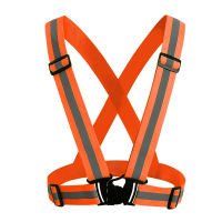 谋福(CNMF)弹力松紧带反光背带 荧光反光衣骑行反光背心马甲 (松紧式橙色) 16