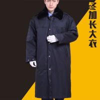 谋福CNMF 多功能保安大衣 防寒服 秋冬季加长加厚棉衣物业保安棉服 (加长款 185款)L9527
