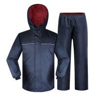 谋福CNMF SMC 加厚摩托车双层雨衣雨裤套装分体式[SMC 双面雨衣2XL(170-175CM) ]722