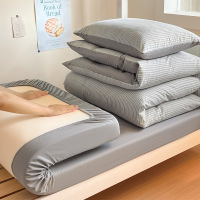 欧帝雅 ODY-BT-033 0.9m床笠三件套 [床笠90*200被套150*200枕套] 半夏米灰 单位:件