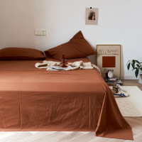 欧帝雅 ODY-CD-0046 夏季宿舍家用纯色60支单床单 焦糖160*230cm 单位:套
