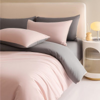 欧帝雅 ODY-BT-167 长绒棉40支纯色双拼 单被套 220x240cm 豆沙+岩石灰 单位:件