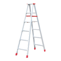 铁恒源 人字梯工程梯子叉梯合页梯合梯广告梯折叠梯 家用便携折叠加厚铝合金1.5米