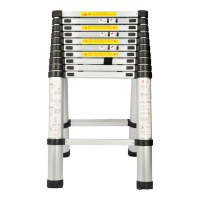 铁恒源 加厚铝合金人字梯便携梯竹节梯升降伸缩梯工程梯4.1+4.1米