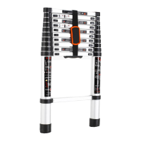 恒沃通 单面铝合金便携伸缩竹节梯 多功能升降梯工程梯 3.3米