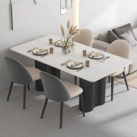 海花(haihua) 小户型桌椅组合长方形现代简约吧台吃饭大桌子