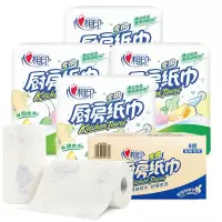 心相印8卷厨房用纸吸油纸吸水纸加厚专用纸巾2卷/提*4