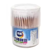 洁能袋装棉签棉棒300支化妆棉棒罐装300支/罐