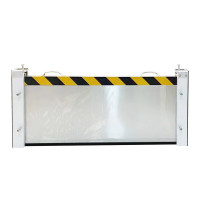 京采优品 防洪防汛不锈钢挡水板 防洪闸 可拆卸地下车库厂房防水挡板 高20 长2米 (单位:套)