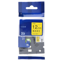 京采优选 不干胶标签纸 TZe-Z631 12mm黄底黑字标签色带 TZe-631升级版 (单位:个)