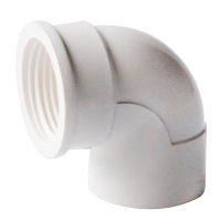 美瑞欧 UPVC内螺内牙弯头90度胶粘塑料给水管件接头 25mm*6分 白色 (单位:个)