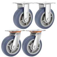 京品汇 手推车轮子 4寸加厚加重 一套含2个万轮子 2个定向轮子(单位:套)