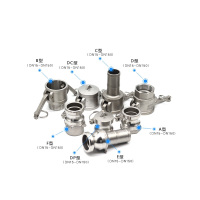京工京采 304不锈钢快速接头 隔板把式快插接头 1.5寸 DN40 304材质(单位:个)