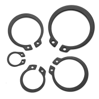 Hittery 65锰钢轴用挡圈 65mnC型卡簧GB894 7L Φ10开孔型 一包500个(单位:包)