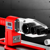 艾克心 热熔机pvc管子锂电热熔器ppr数显热熔管焊接器电工程焊接机 32旗舰款 黑金防堵模头+铁箱+专业剪(单位:个)