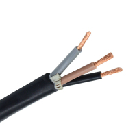 Hittery 国标纯铜芯电线电源控制导线2芯RVV护套线阻燃耐磨电缆 RVV2*2.5 非屏蔽护套线(单位:卷)