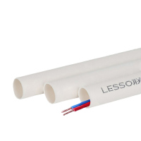 联塑(LESSO) 6分线管 PVC电线管(B管) 白色 dn25 3.8M 10条/组(单位:组)