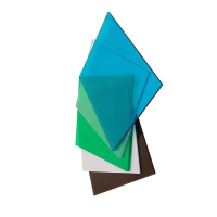 Hittery PC耐力板透明塑料板遮阳板阳光般户外雨棚阳台挡板 1.56x1m 2mm厚 2块/组(单位:组)