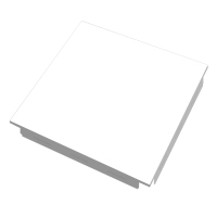 汇特益 集成吊顶铝扣板厨房卫生间天花板300*300mm 0.6亚光白平面低边高分子(单位:片)