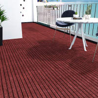 美瑞欧 电梯地毯 条纹 红色 材质:拉绒+pvc 110*218 cm 50方/张(单位:张)