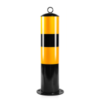 钢管警示柱 防撞柱 固定桩 道路隔离柱 路障桩 地桩立柱 750*155mm(固定普通款)(单位:个)