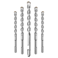 艾克心 冲击钻头电锤钻头 两坑两槽圆柄 双坑双槽穿墙水泥混凝土 建工钻头锤头 10*200MM 3支/组(单位:组)